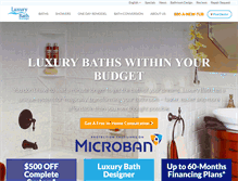 Tablet Screenshot of luxurybath.com